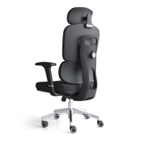 Chaise de bureau rembourrée en tissu à dossier haut pour les personnes de bureau chaise de patron de bureau moderne ergonomique réglable pivotante
