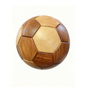 Juguete de <span class=keywords><strong>Madera</strong></span> para Ensamblar con Espiga y Mortaja, Diseño de Balón de Fútbol - Product Image 5