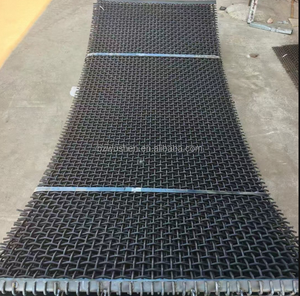 Đen <span class=keywords><strong>65Mn</strong></span> thép crimped dệt dây lưới mỏ sàng rung màn hình lưới - Product Image 2