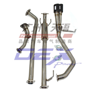 Cho TOYOTA FORTUNER 2016 + HKS catback thép không gỉ ống xả Muffler ổ cắm kép hệ thống sợi carbon - Product Image 1