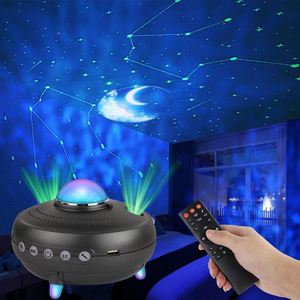 12 Constellation Usb Moon Nebula Remote Control Atmosphere Night Light Galaxy Star <b>Projector</b> With Bluetooth <b>Speaker</b> - Product Image 1