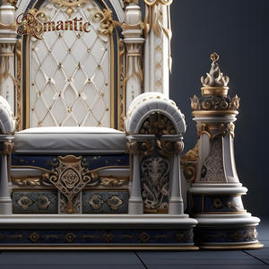 <span class=keywords><strong>Fauteuil</strong></span> artisanal durable de style européen, forme de château royal noble, vente d'usine, design d'art français de luxe, villa blanche, salon - Product Image 3