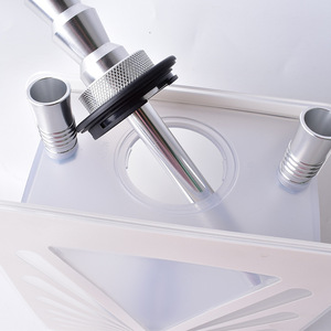 Nuevo Estilo, Botella Árabe Esmerilada Iluminada para Bar o Pub, Producto Terminado, Juego de Cachimbas Acrílicas Triangulares para Dos Personas, Todo en Uno - Product Image 4