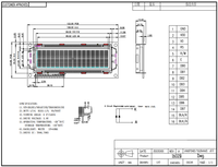 وحدة عرض LCD أحادية اللون YZY XNY1602W STN 16x2 مع إضاءة خلفية LED وشريحة تشغيل ST7066/ST7065، درجة حرارة التشغيل من -20 إلى 70 درجة مئوية