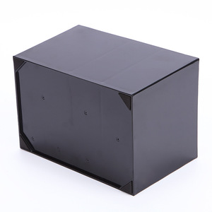 Wanmei Makeup Organizer <b>Box</b> 6 Compartments Plastic Storage Desk Organizer For Hairdressing <b>Tools</b> Black And White - Product Image 5