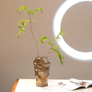 Vaso in Vetro Creativo Stile Europeo <span class=keywords><strong>con</strong></span> Motivo Giglio e Montagna, Vaso Decorativo per Fiori e Arredamento Casa - Product Image 3