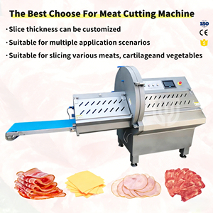 Máquina Cortadora de Carne Eléctrica Industrial para Cortar Carne Seca, Salchichas, Tocino y Otros Productos Cárnicos para Procesamiento Comercial - Product Image 3