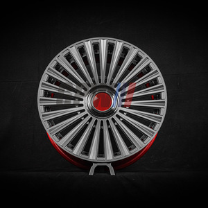 Exquisita Llanta de Aleación Forjada de Tres Piezas con Diseño Multirradio Delgado, Tapa Central y Superficie Bicolor Personalizada, Ajuste Universal para el Mercado de Repuestos - Product Image 2