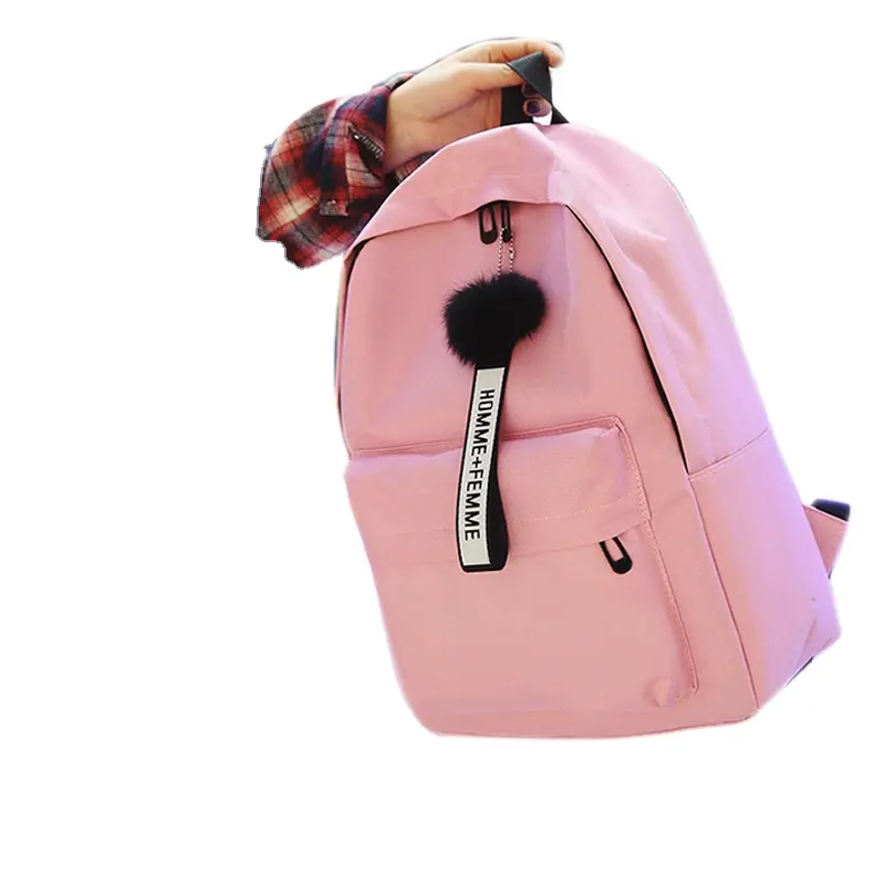 Street Style Fashion Korea Canvas School Back Pack Large Capacity Travel Backpack Students School Backpack for Girls