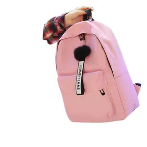 街头时尚韩国帆布学校背包大容量旅行背包学生女生学校背包