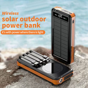 Power Bank <span class=keywords><strong>con</strong></span> Pannello Solare e Cavo Integrato, Personalizzazione Logo, Supporto Ricarica Wireless, Powerbank Type-C per Telefoni Cellulari - Product Image 3