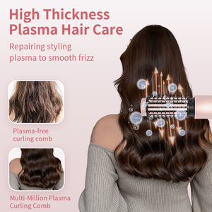 مشط تمليس الشعر وفرشاة مجفف ومكثف للشعر أيوني لاسلكي محمول دوار 3 في 1 - Product Image 4