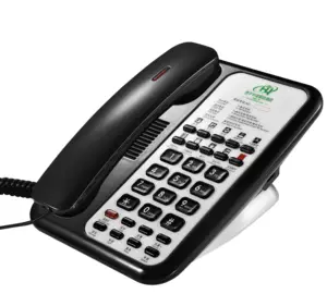 Logo personalizzato Hotel Sip Ip Phone System Desk Land Line telefono per camera d'albergo bagno telefono