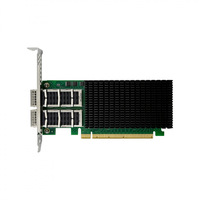 Adaptador de Red Inteligente MELLANOX X-4 PCIe X16 con Doble Puerto Óptico de 100G y 10Gbps para Servidor, PC, Mini Ordenador, Ethernet/WiFi Inalámbrico