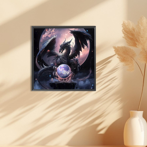 1 pieza DIY 5D diamante bordado punto de cruz imagen 40*40cm dragón rey sombra patrón mágico decoración de pared-para el Día de la madre - Product Image 3