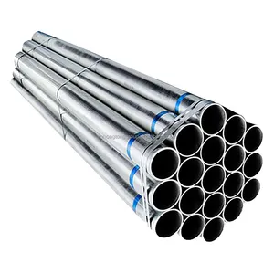 Tubería cuadrada de acero ERW tamaños estándar pre zinc recubierto tubo de acero galvanizado cuadrado