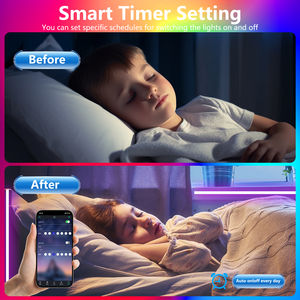 ไฟ LED แบบเส้น 24V SMD5050 IP20 สีดรีมคัลเลอร์ RGB แรงดันต่ำ 12V แถบไฟ 5050 สมาร์ท แสงไฟ LED ขายส่ง - Product Image 4