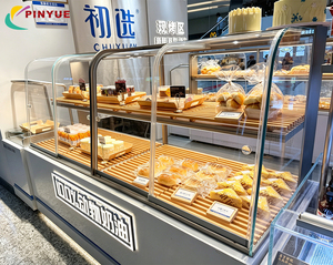 Mostradores de Exhibición de Acrílico y Vidrio para Panadería, Pasteles y Postres, con Puesto de Venta de Alimentos Personalizado en Centros Comerciales - Product Image 1