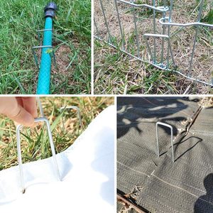 Weed Stof Gegalvaniseerd Staal Nietjes Tuin Beveiligen Pinnen - Product Image 2