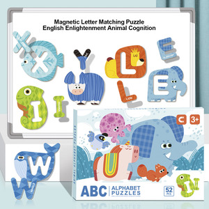 Puzzles magnétiques pour enfants Montessori Toys Animal Alphabet Numbers Matching Toys Puzzles Book for Toddlers Travel Preschool Gifts - Product Image 5