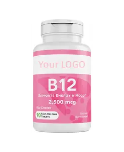 제조업체 식품 등급 비타민 B12 캡슐 자연 에너지 보충제 비타민 B12 정제