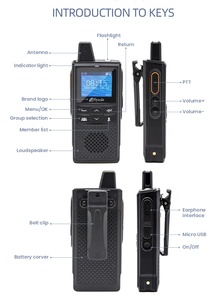 <span class=keywords><strong>Radio</strong></span> mobile numérique portable rechargeable 4G LTE compatible réseau public avec prise en charge de la carte SIM et <span class=keywords><strong>radio</strong></span> mobile compatible GSM - Product Image 6