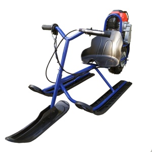 49cc /24V 300W Gasolina Mini Pocket Snow Ski Sled con freno de disco real y capacidad de carga de 50kg para niños - Product Image 5