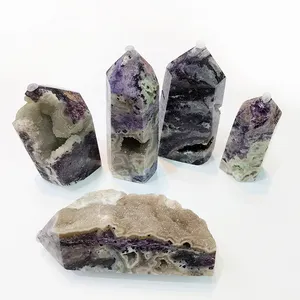 الساخن بيع بلورات حجارة الشفاء الزنك blende كريستال العصا نقطة الطبيعي الكريستال blende برج Sphalerite نقطة ل فنغ شوي