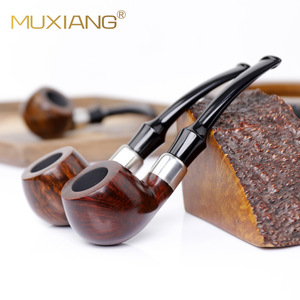 Muxiang Briarwood Pipe Prince Style 9mm Filter Solid Wood Tobacco Pipe - Product Image 2