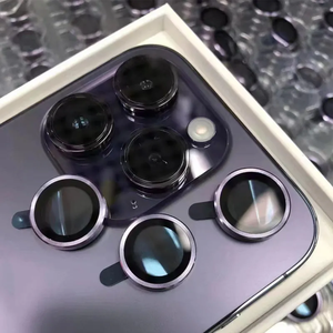 Proteggi obiettivo per <span class=keywords><strong>fotocamera</strong></span> in vetro temperato con anello in metallo per <span class=keywords><strong>iPhone</strong></span> 14 <span class=keywords><strong>Pro</strong></span> <span class=keywords><strong>13</strong></span> <span class=keywords><strong>Pro</strong></span> Max pellicola protettiva per obiettivo della <span class=keywords><strong>fotocamera</strong></span> del telefono a copertura totale - Product Image 3
