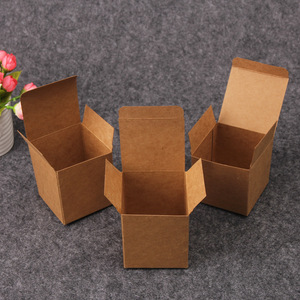 กล่องกระดาษคราฟท์ทรงสี่เหลี่ยมพับได้คุณภาพสูง สไตล์เรโทร ทำมือ สำหรับบรรจุชา เครื่องประดับ สบู่ สีเหลือง ปรับแต่งได้ ใช้ได้หลากหลาย - Product Image 3