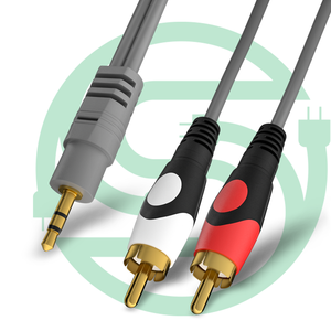 Adaptador <span class=keywords><strong>auxiliar</strong></span> de Audio estéreo, 1,5 M, 3,5mm <span class=keywords><strong>a</strong></span> 2RCA, <span class=keywords><strong>Cable</strong></span> divisor AUX <span class=keywords><strong>RCA</strong></span> Y para teléfono inteligente - Product Image 2