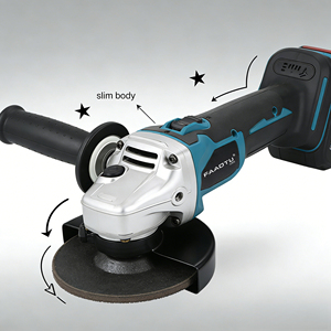 Amoladora angular inalámbrica sin escobillas FAAOTU <span class=keywords><strong>DGA504</strong></span>, batería de litio de 18V y 6.0Ah, amoladora eléctrica multiusos compatible con batería MT de 18V - Product Image 3