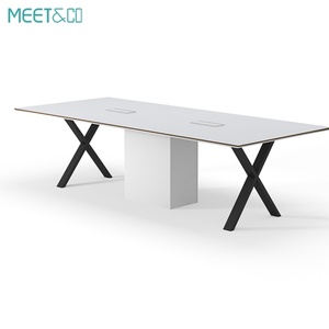 Modern Large Modular Conference <b>Table</b> for Home School <b>Office</b> Fashionable Design Meeting Room for 4 8 10 12 People - Product Image 4