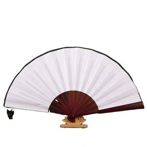 Éventails pliants personnalisés en tissu et bambou, peints sur mesure pour festivals - Product Image 3