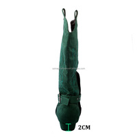 Talon personnalisé vert foncé Faux daim ligne bottes de danse semelle souple Swayd bottes de danse mi-mollet 2CM