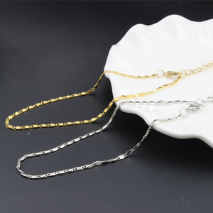 Ilhostore Tobillera de cadena cuadrada simple delgada Tobillera de moda - Product Image 1