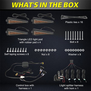 Kit de feux de signalisation LED avant et arrière universels 12V pour UTV avec klaxon pour <span class=keywords><strong>Can</strong></span> <span class=keywords><strong>Am</strong></span> <span class=keywords><strong>Maverick</strong></span> Commander Defender - Product Image 2
