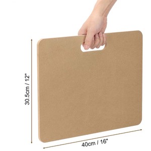 Planche <span class=keywords><strong>à</strong></span> <span class=keywords><strong>modeler</strong></span> portable en MDF brun LISI avec poignée pour poterie, céramique, argile polymère, estampage/cuisson (multiple) - Product Image 2
