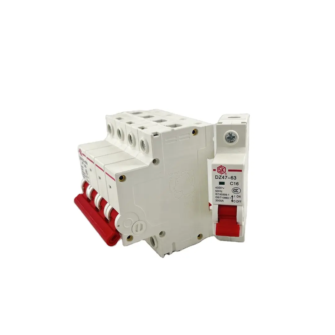 Wholesale price DZ47-63 series air switch MCB 63A micro circuit breaker industrial household