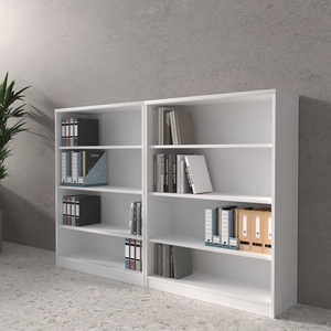 Estantería de madera de diseño Simple moderno para estudio en el hogar y oficina Estantería de 3-5 niveles para almacén y apartamento - Product Image 3