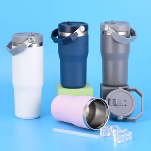 30oz/900ml Stainless Steel Eco-Friendly Leak-Proof BPA Free Vacuum Insulated Thermal Mug Handle Office Camping Party Gift <b>Cup</b> - Product Image 2