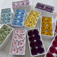 Têtes de roses stabilisées 4-5cm, Grade AB, 8 roses stabilisées, Vente en gros, Matériel floral DIY, Remise de diplôme, Noël, Fête des Mères, Nouvel An