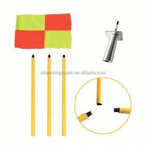 Bandera de esquina de fútbol portátil con estaca de resorte de repuesto, impresa a medida en color y tamaño, con poste de 150 cm - Product Image 2