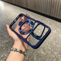 360 °   Étui de téléphone magnétique rotatif pour iPhone 17 Pro Max 16e 15 14 13 12 11 Plus avec béquille, antichoc et anti-chute