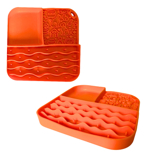 Plato Cuadrado Multifuncional para Lamer para Mascotas, Antideslizante, Plato de Alimentación Lenta para Mascotas, Plato Grueso de Alimentación Lenta - Product Image 3