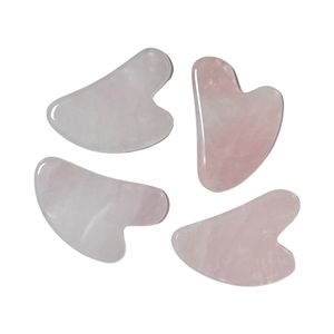 Planche Gua Sha en quartz rose abordable de l'usine d'artisanat Yingjia pour le lifting du visage - Product Image 4