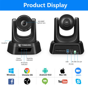 Caméra vidéo de <span class=keywords><strong>conférence</strong></span> PTZ de réunion <span class=keywords><strong>en</strong></span> <span class=keywords><strong>ligne</strong></span> USB 3x <span class=keywords><strong>zoom</strong></span> 1080P - Product Image 2