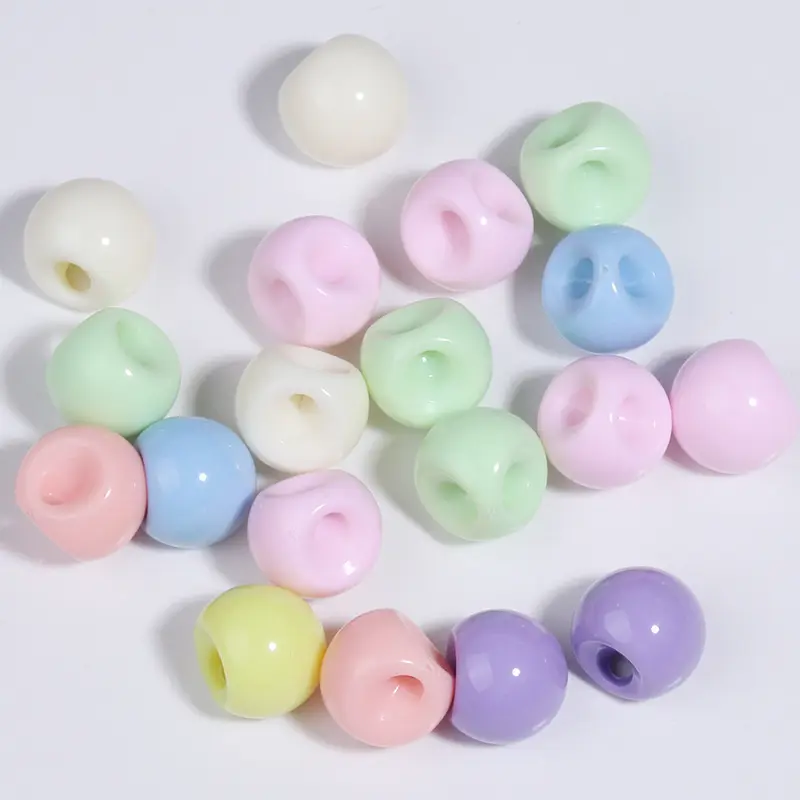 Mylulu peruca trança Fábrica Direta Resina Rhinestone Ball Beads Bubblegum Bead para Fazer Jóias Acrílico Cristal Gumball Chunky Bea