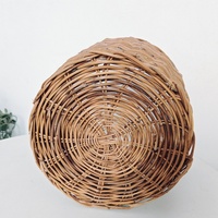 Panier à plantes en rotin vintage écologique HF0240 avec poignées, fait main, multi-usages, disponible en petites et grandes tailles